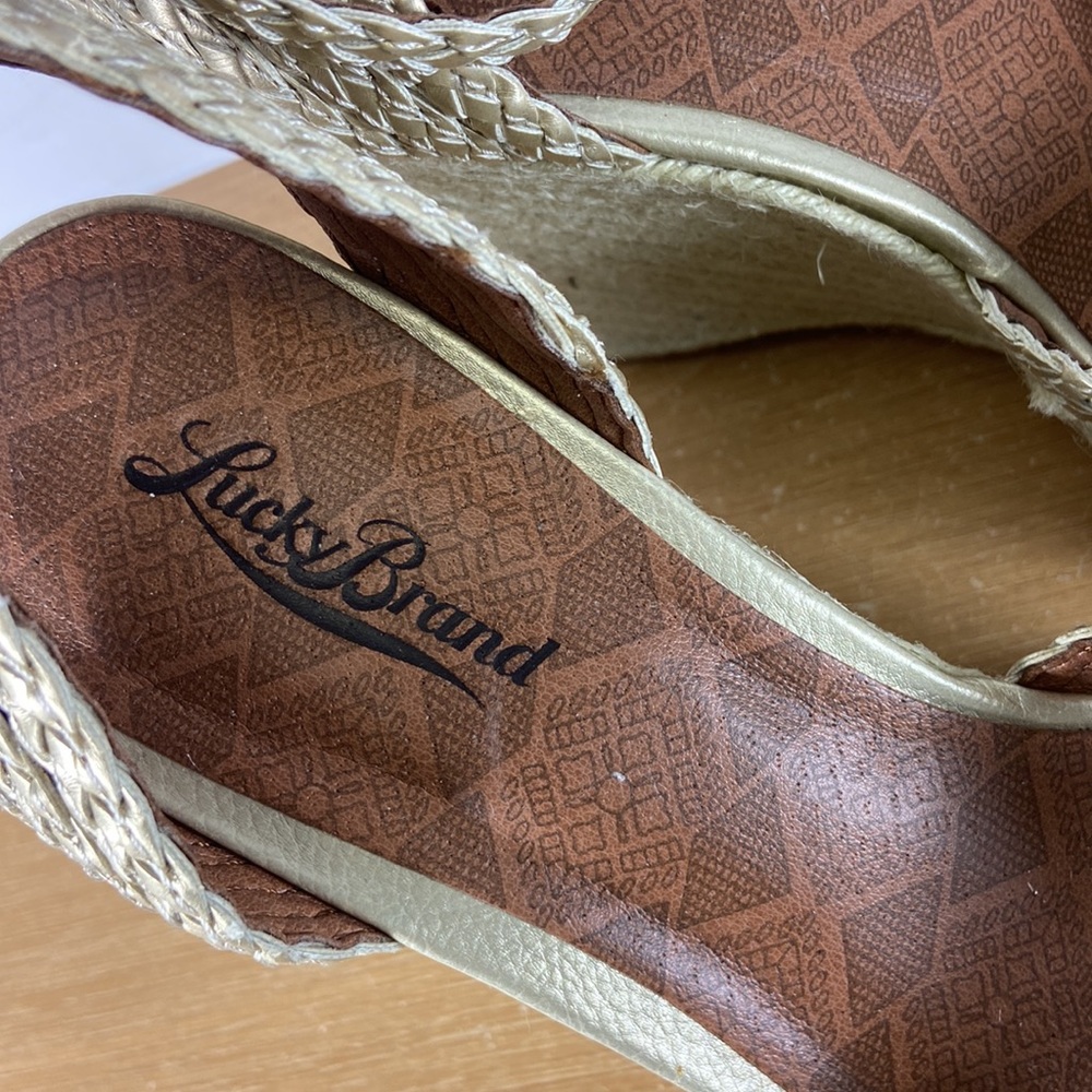 Lucky Brand Lainey Wedge Sandals Size 9 Women’s - Picture 9 of 14